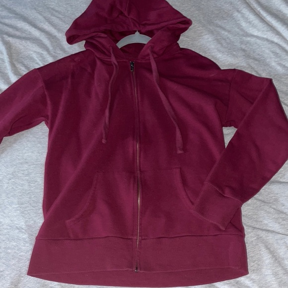 Burgundy and army green zip up hoodies BUNDLE - Picture 3 of 4